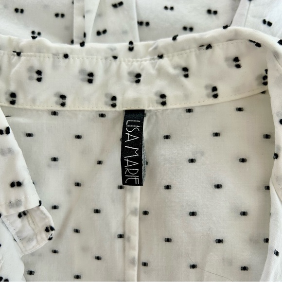 Lisa Marie Fernandez Polka Dot Cotton Midi Shirtdress M - Picture 5 of 7